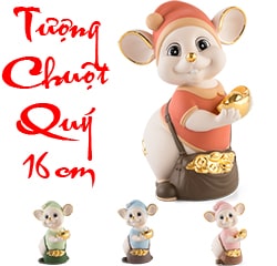 TƯỢNG CHUỘT MINH LONG 16cm QUÀ TẶNG Ý NGHĨA NHẤT NĂM 2020
